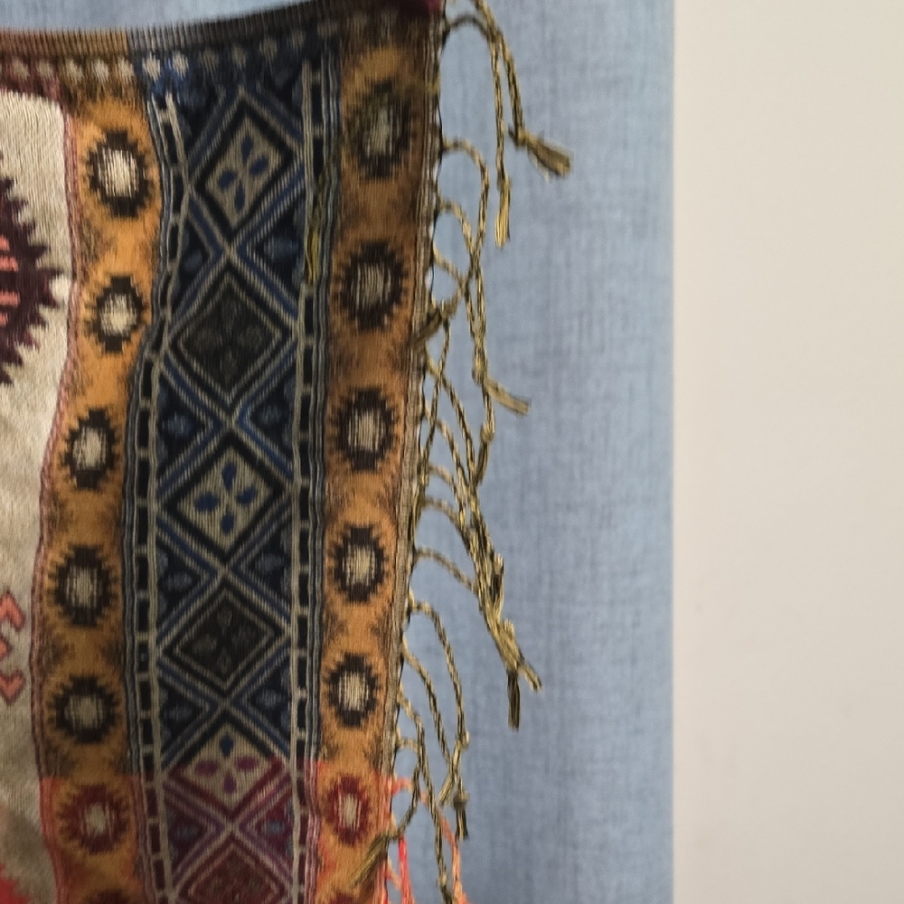 Source Unknown Vibrant Multicolor Tunic Vest - image 6